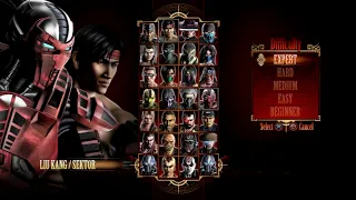 Mortal Kombat 9 - Expert Tag Ladder (Liu Kang & Sektor/3 Rounds/No Losses)