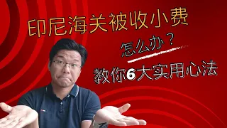 印尼海关遇到被收小费，不用慌！6大心法轻松应对