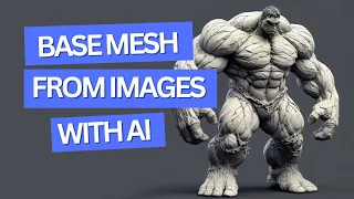 Create a base mesh from an image with AI