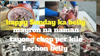 Sunday per choping Lechon belly #howtocook #charcoalgrills #crispylechonbelly #belly #highlights