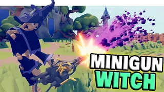 Minigun Witch vs Every Faction - TABS Unit Creator Update Mod Gameplay