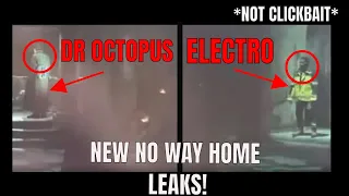 NEW ALLEGED SPIDERMAN NO WAY HOME LEAKS | ANDREW, TOBEY ELECTRO  LEAKED footage!