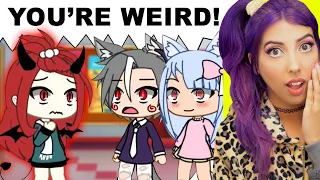 A Vampire in an all Werewolf School 🐾 (Gacha Life Mini Movie Reaction)