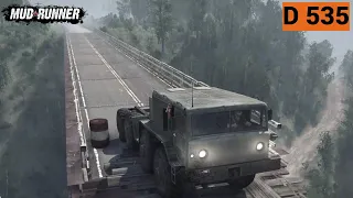 Spintires Mudrunner: D-335 (MAZ-537) pros Very powerful ,Big tires, Ideal Rescue Vehicle