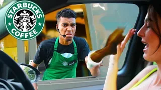 Fake Employee Prank At Starbucks Drive Thru