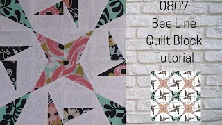 0807 Bee Line Free Quilt Block Tutorial | Block of the Day 2023 | AccuQuilt | Carol Thelen