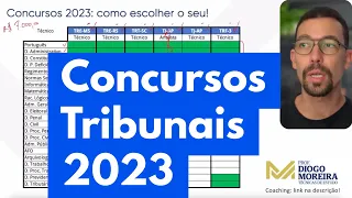 Concursos de Tribunais em 2023 - Análise das matérias de cada um