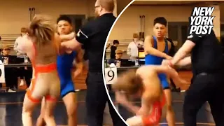 Youth wrestler sucker-punches opponent after loss | New York Post Sports