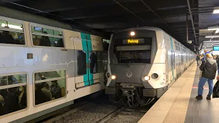Paris Train RER A - Auber (MI09 + MI2N)