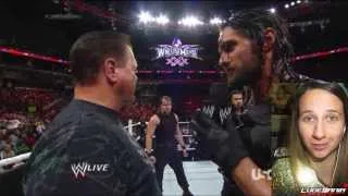 WWE Raw 3/17/14 Kane Calls out The King The Shield Face TURN Live Commentary