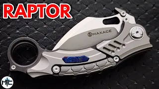 Maxace Raptor Karambit Folding Knife - Overview and Review