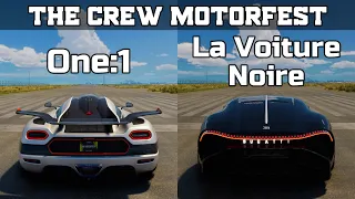 The Crew Motorfest - Koenigsegg One:1 vs Bugatti La Voiture Noire - Drag Race