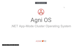 20170327 AgniOS - Slides .NET App-Mode Cluster OS RUS
