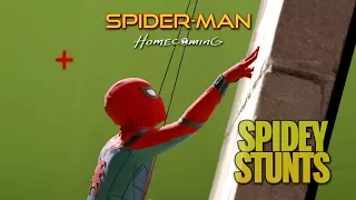 Spider-Man: Homecoming (2017) - Spidey Stunts