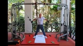 Vladimir Putin flexes his muscles, literally