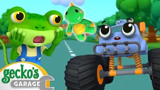 Molly Monster Truck Loses her Teddy! | Go Gecko's Garage! | Gecko's Adventures | Kids Cartoons