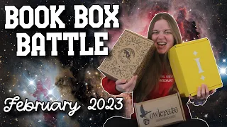 BOOK BOX BATTLE | February 2023 | FairyLoot vs. OwlCrate vs. Illumicrate