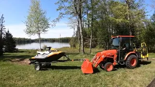 566 Canadian May Long Weekend! Jet Ski Launched! Kubota LX2610 Tractor. JU FabWorks Workmaster!   4K