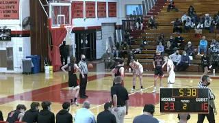 BHS Boys Basketball vs Whitman-Hanson 2-6-22