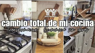 🌿REMODELACION DE  MI COCINA|Cambio Economico (SIN OBRAS)✅️Cocina tipo INFONAVIT