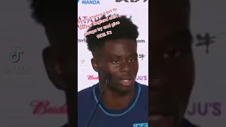 BUKAYO SAKA TALKS AFTER THE 6-2 WIN OVER IRAN!! 🦁🦁🦁 #SAKA #england #threelions #qatar2022 #AFCTID 🔴⚪