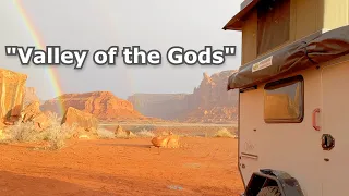 ASMR "Valley of the Gods" Camping, Cooking & Coffee. Springtime Firebox Stove family adventure.