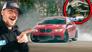 M3 GETS SKETCHY Leaving Cars and Coffee! *Chopped Exhaust On E30*