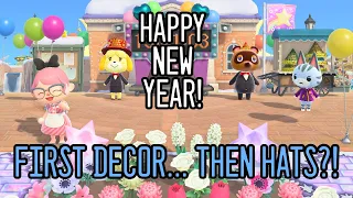 HAPPY NEW YEAR | decorating then open for festive hats! | Let's Play Animal Crossing ep 137