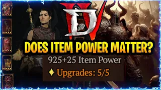 Diablo 4 Item Power Does it Matter? Diablo 4 Season 2 UPDATED Item power Guide Explained