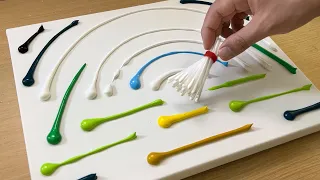 Cotton Swabs Painting Technique | Acrylic Painting