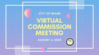 Commission Meeting - August 3, 2020