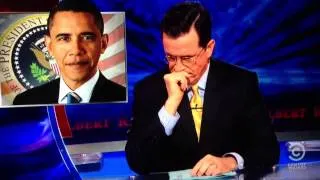 Obama reelected, Colbert Report