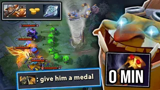 How real man play techies!! WTF New Meta Toying "Divine rank" with Wind Waker!!