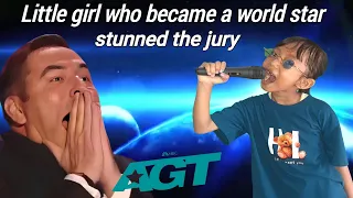 The jury was very fascinated, the little girl sang the song She's Gone | Got Talent