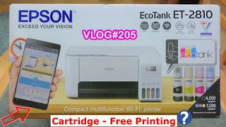 EPSON ECO TANK ET-2810+ECOTANK 4 COLOURS MULTIFUNCTION PRINTER+SET UP WALKTHROUGH+UNBOXING#InDaynaMo