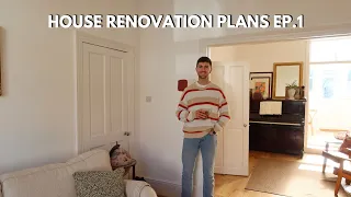 LIVING ROOM & LIBRARY PLANS | LONDON VICTORIAN TERRACE HOME | RENOVATION SERIES EP.1