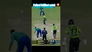 Pollard Brilliant Catch Vs Lahore Qalandars 💥 | Takes Revenge From Abdullah Shafiq #youtube #shorts