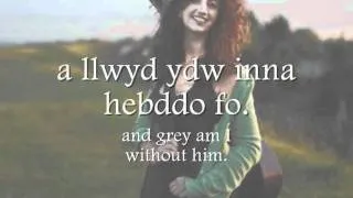 Du Ydi'r Eira - Gwyneth Glyn (geiriau / lyrics)