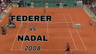 Roger Federer vs Rafael Nadal | Roland Garros 2008 | First Set Highlights