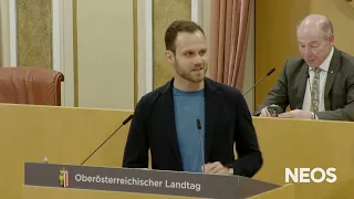 Felix Eypeltauer zur Abhaltung eines Symposiums zur Demokratieentwicklung in Oberösterreich