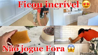 MINHA COZINHA FICOU UM SONHO || ISSO FEZ TODA A DIFERENÇA FAÇA VOCÊ MESMO || OLHA ESSA DICA INCRÍVEL