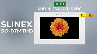 Обзор видеодомофона Slinex SQ-07MTHD: поддержка AHD камер и панелей, IPS экран и MP3 мелодии вызова