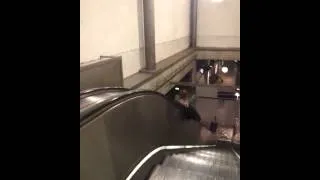 Rolltreppe Mainz Hauptbahnhof Betrunken