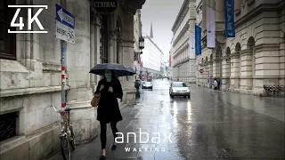 Walking in the Rain, Vienna, Austria, Rain Ambience, City Sounds