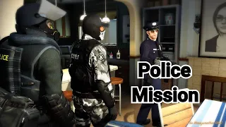 GTA 5 Mission - Police Michael, Police Trevor and Police Franklin are trying to RAID MERRYWEATHER!