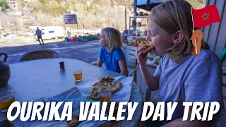 VISITING OURIKA VALLEY ON A DAY TRIP FROM MARRAKECH: Breakfast on the way to Setti Fatma Village.