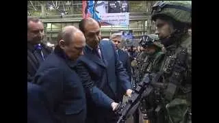 President Putin shown latest AK-12 rifle