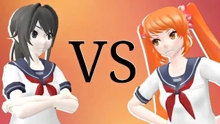 【MMD x Yandere Simulator】Epic Rap Battles of Akademi - Osana vs Ayano (Animated)
