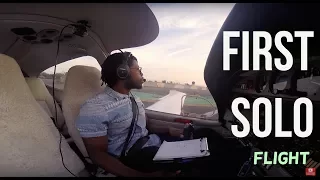 Private Pilot First Solo Flight - Diamond DA40