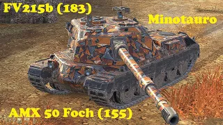 FV215b (183) ● AMX 50 Foch (155) ● Controcarro 3 Minotauro - WoT Blitz UZ Gaming